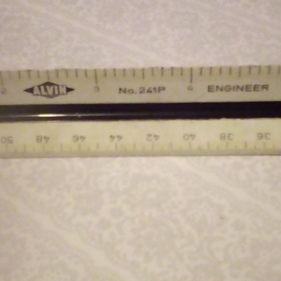 Alvin 3 Sided Triangular Engineer Ruler Made In Germany. - Picture 3 of 4